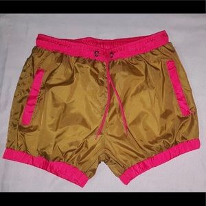 Champagne Rose Windbreaker shorts